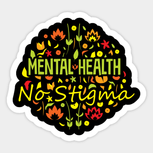 Mental Health No Stigma Sticker